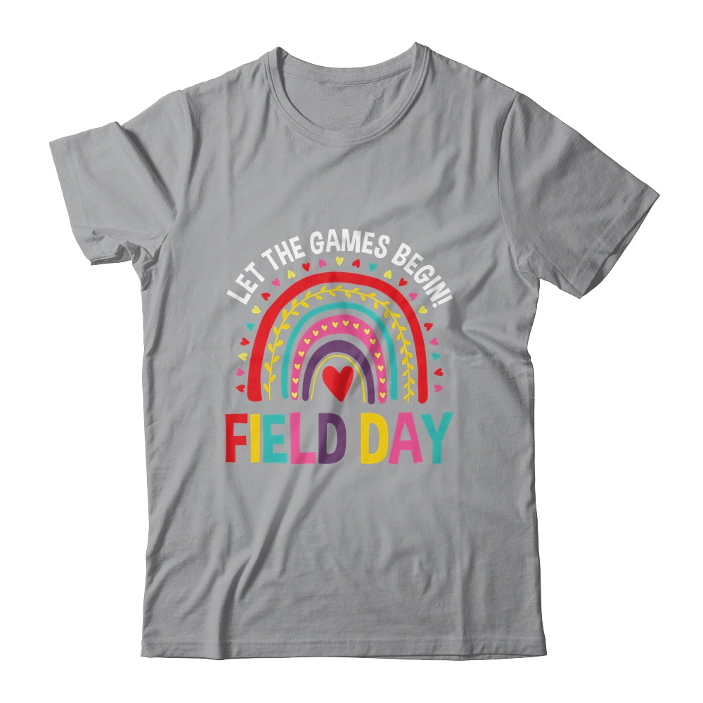 Field Day Let The Games Begin Colors Rainbow Girls Teachers Shirt & Tank Top | siriusteestore