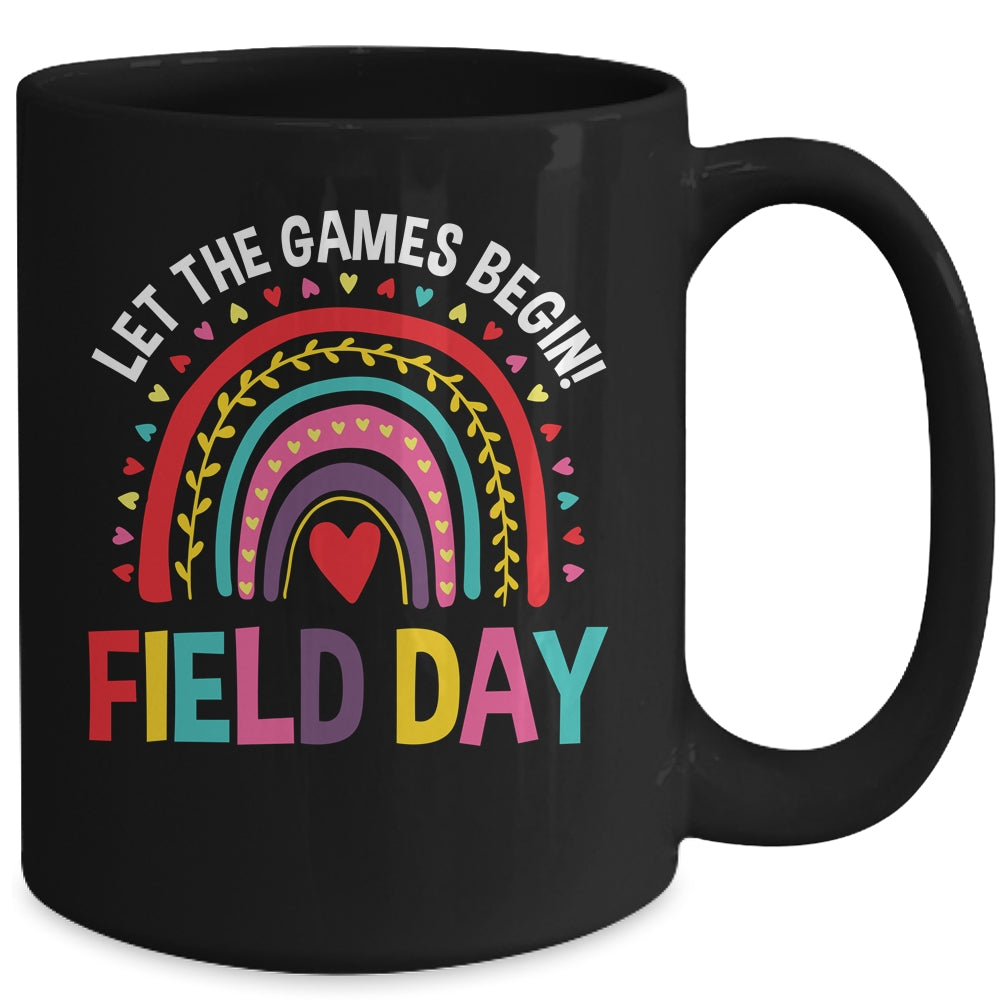 Field Day Let The Games Begin Colors Rainbow Girls Teachers Mug | siriusteestore