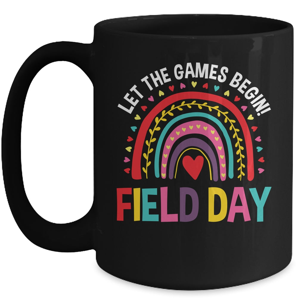 Field Day Let The Games Begin Colors Rainbow Girls Teachers Mug | siriusteestore