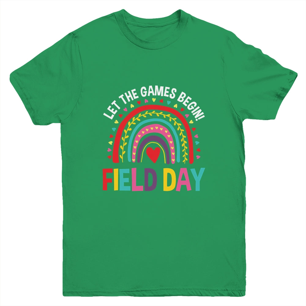 Field Day Let The Games Begin Colors Rainbow Girls Teachers Youth Shirt | siriusteestore