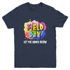 Field Day School Rainbow Color Splash Let The Games Begin Youth Shirt | siriusteestore