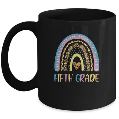 Fifth Grade Rainbow Leopard Girls Teacher Team 5th Grade Mug | siriusteestore