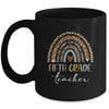 Fifth Grade Teacher Leopard Rainbow Teacher Team 5th Grade Mug | siriusteestore