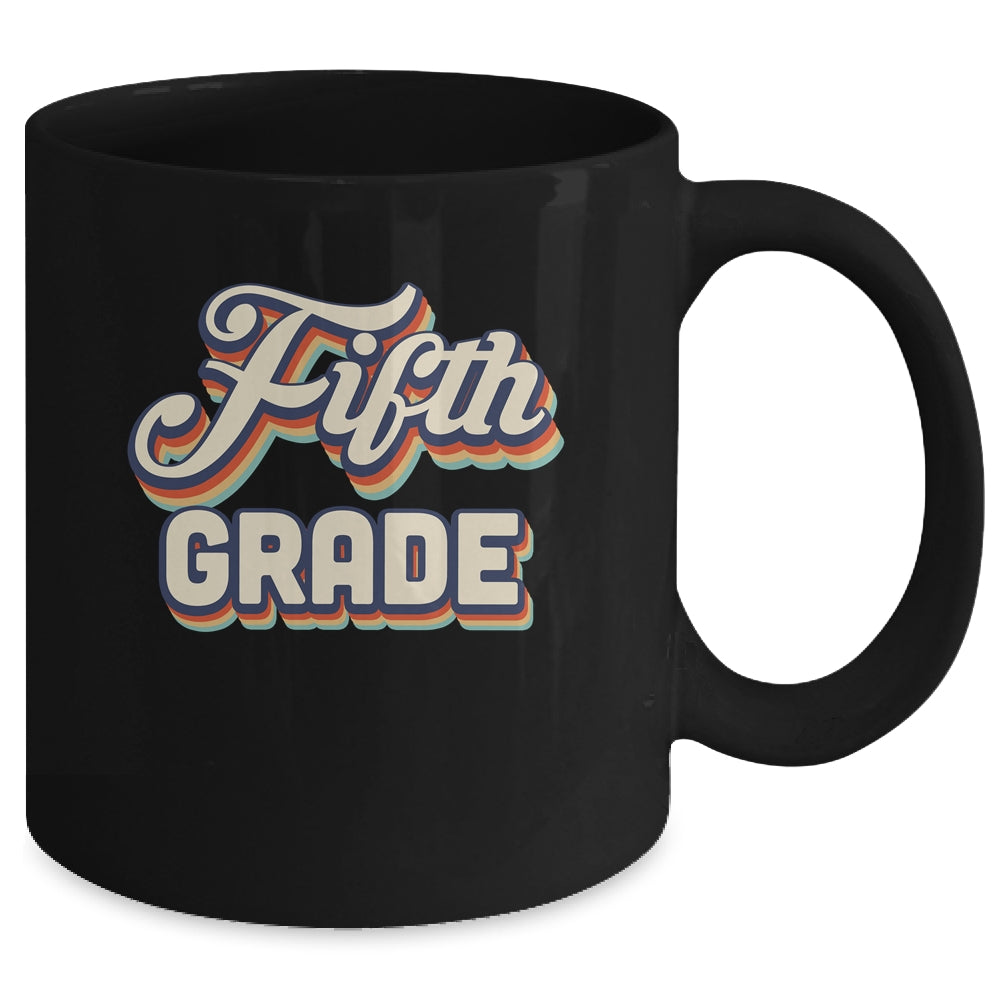 Fifth Grade Teacher Retro Vintage 5th Grade Teacher Team Mug | siriusteestore