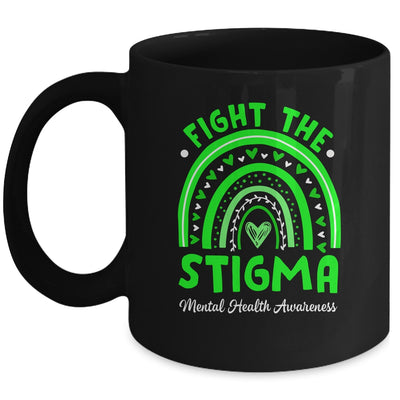Fight The Stigma Mental Health Awareness Support Rainbow Mug | siriusteestore