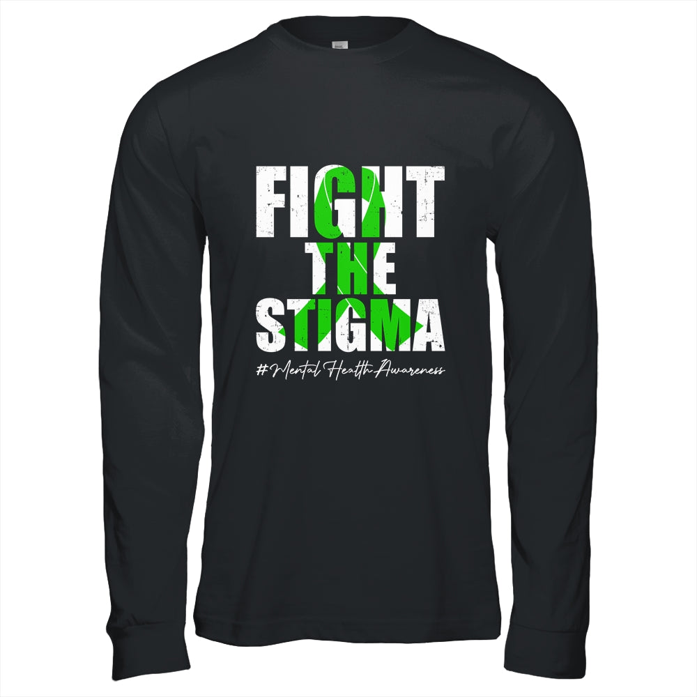 Fight the Stigma Mental Health Awareness Month Green Shirt & Hoodie | siriusteestore