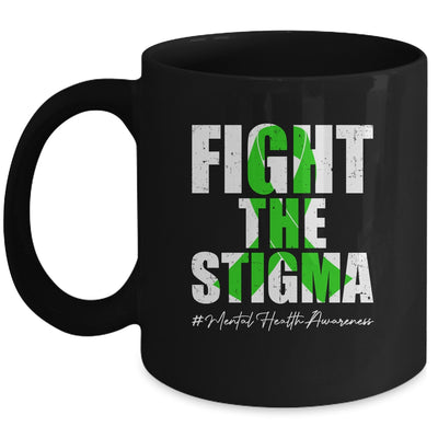 Fight the Stigma Mental Health Awareness Month Green Mug | siriusteestore