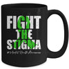 Fight the Stigma Mental Health Awareness Month Green Mug | siriusteestore