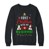 First Christmas With My Hot New Boyfriend Funny Couple Gift Shirt & Sweatshirt | siriusteestore