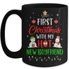 First Christmas With My Hot New Boyfriend Funny Couple Gift Mug | siriusteestore