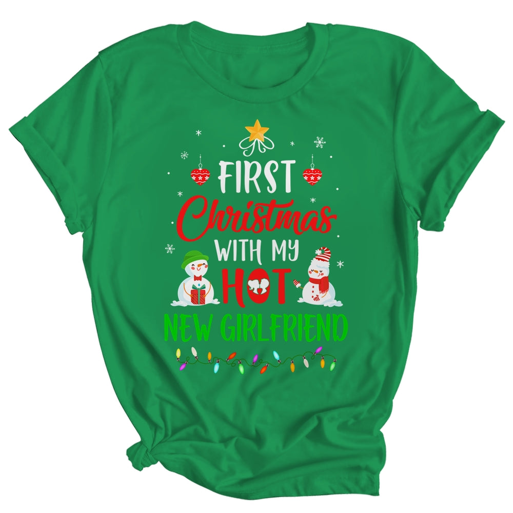 First Christmas With My Hot New Girlfriend Funny Couple Gift Shirt & Sweatshirt | siriusteestore