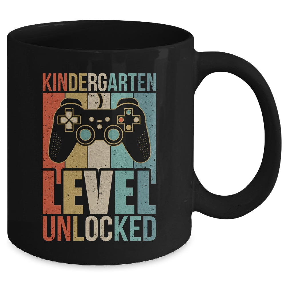 First Day Of Kindergarten Level Unlocked Back To School Kids  Mug | siriusteestore