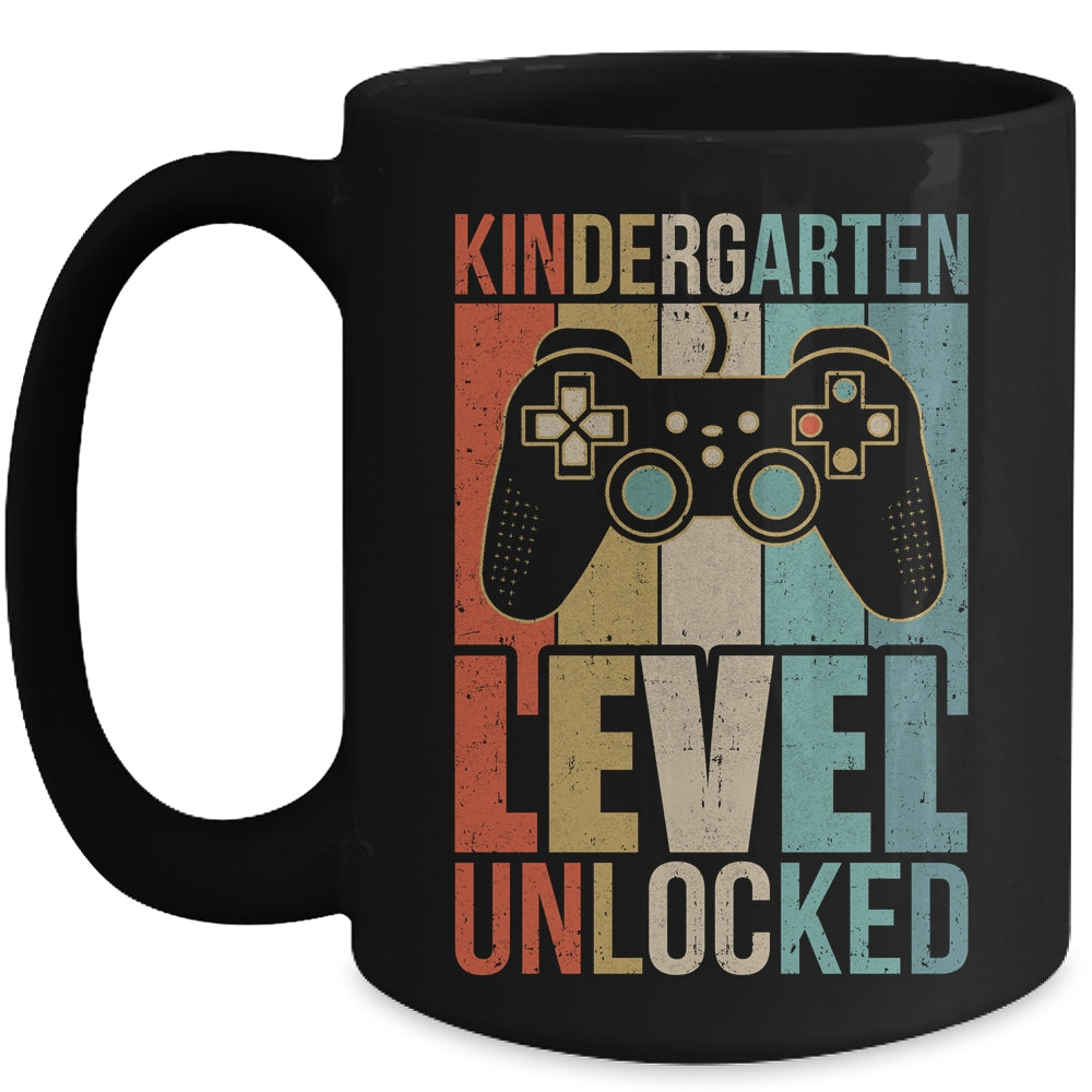 First Day Of Kindergarten Level Unlocked Back To School Kids  Mug | siriusteestore