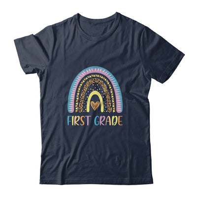 First Grade Rainbow Leopard Girls Teacher Team 1st Grade Shirt & Tank Top | siriusteestore