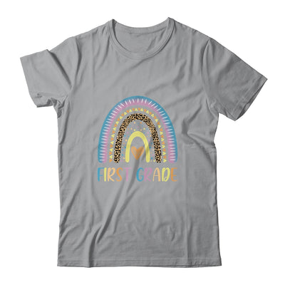 First Grade Rainbow Leopard Girls Teacher Team 1st Grade Shirt & Tank Top | siriusteestore