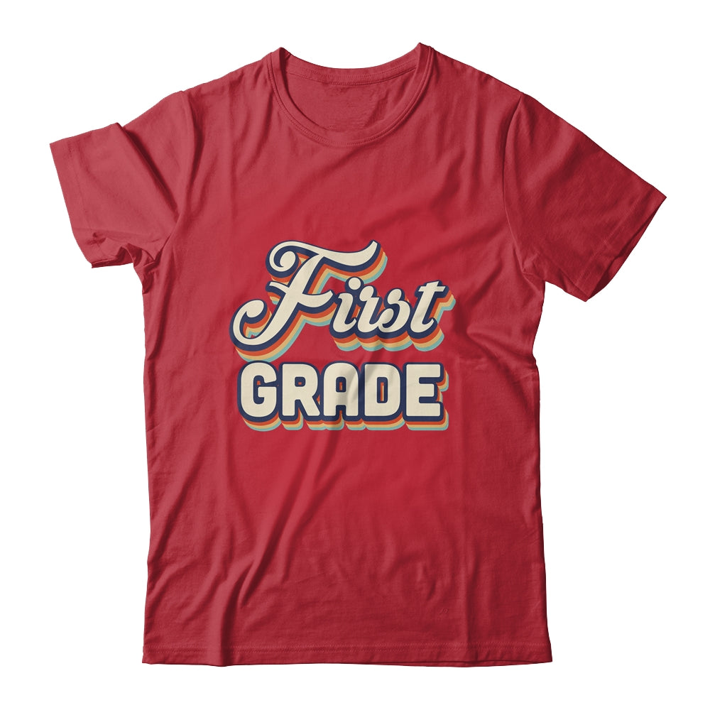 First Grade Teacher Retro Vintage 1st Grade Teacher Team Shirt & Hoodie | siriusteestore