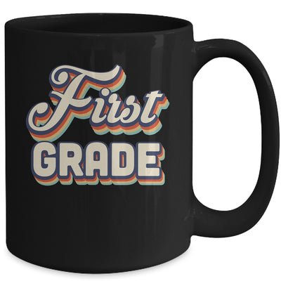 First Grade Teacher Retro Vintage 1st Grade Teacher Team Mug | siriusteestore
