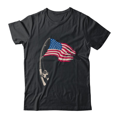 Fishing American Flag Fisherman Patriotic Day 4th Of July Shirt & Hoodie | siriusteestore