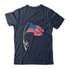 Fishing American Flag Fisherman Patriotic Day 4th Of July Shirt & Hoodie | siriusteestore