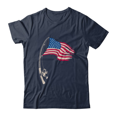 Fishing American Flag Fisherman Patriotic Day 4th Of July Shirt & Hoodie | siriusteestore