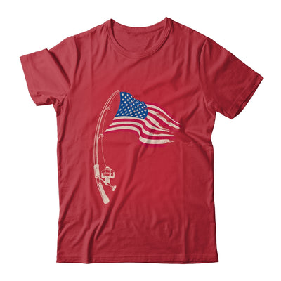 Fishing American Flag Fisherman Patriotic Day 4th Of July Shirt & Hoodie | siriusteestore