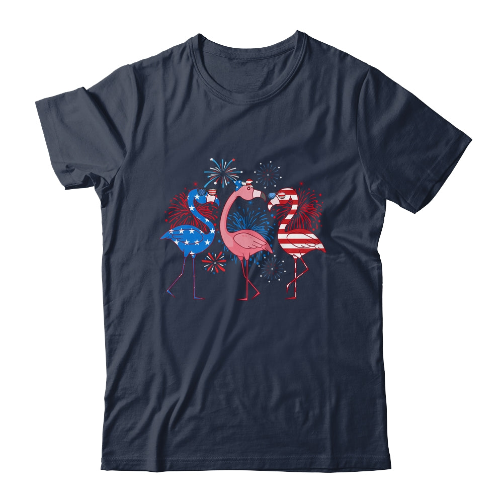 Flamingo 4th Of July American Flag Flamingo Independence Shirt & Tank Top | siriusteestore