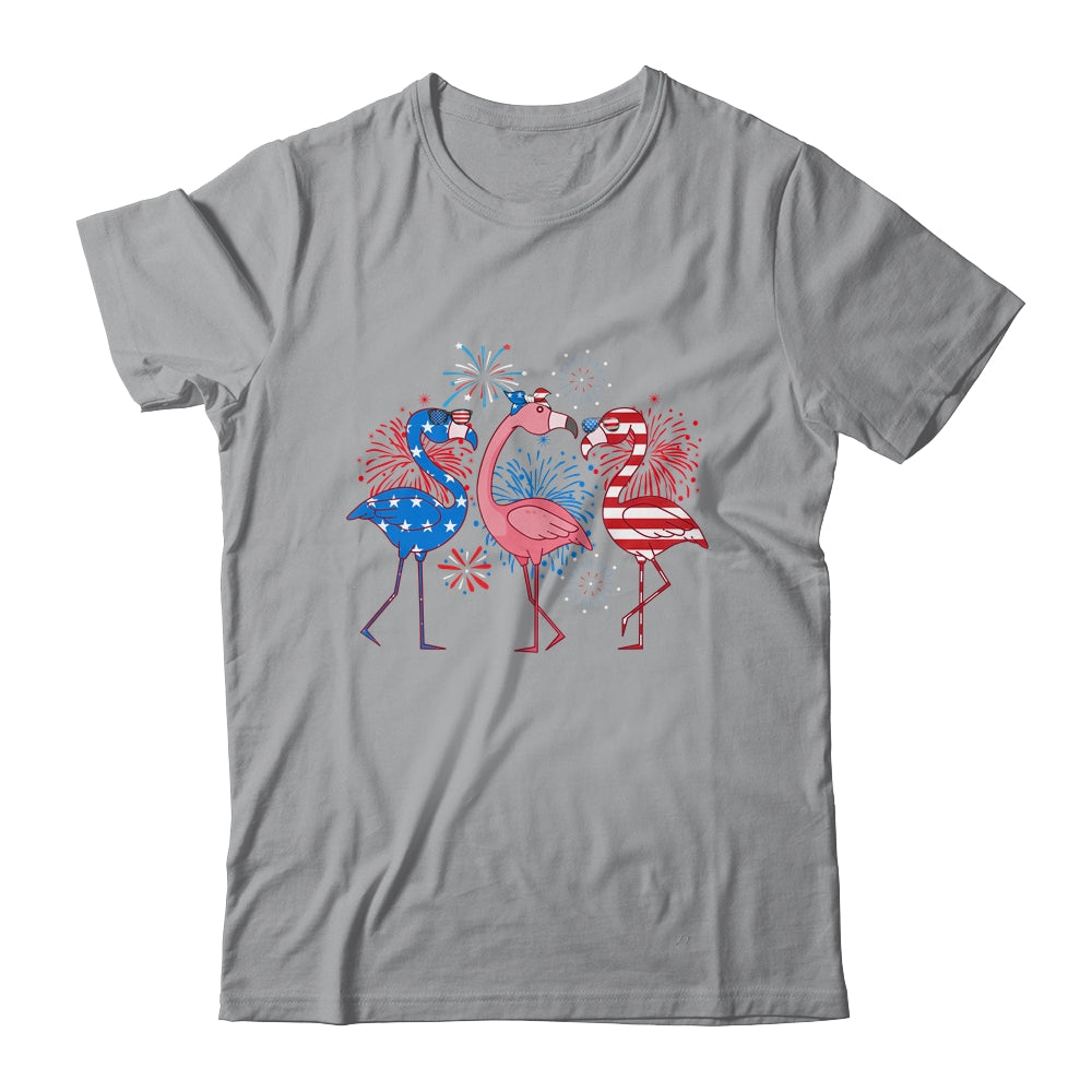 Flamingo 4th Of July American Flag Flamingo Independence Shirt & Tank Top | siriusteestore