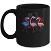 Flamingo 4th Of July American Flag Flamingo Independence Mug | siriusteestore