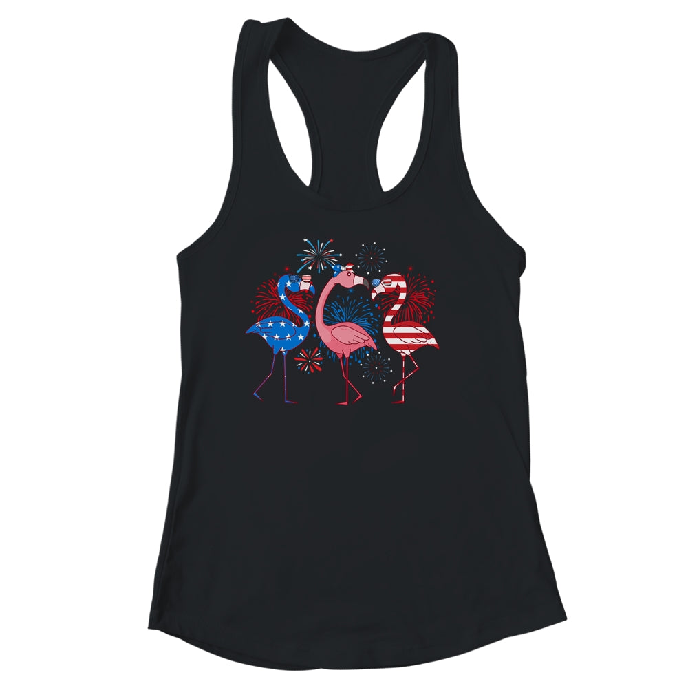 Flamingo 4th Of July American Flag Flamingo Independence Shirt & Tank Top | siriusteestore