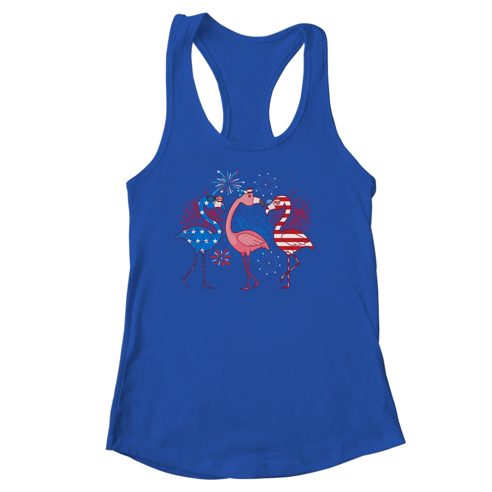 Flamingo 4th Of July American Flag Flamingo Independence Shirt & Tank Top | siriusteestore