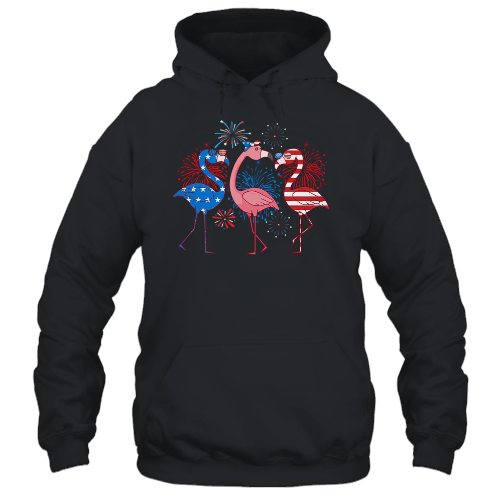 Flamingo 4th Of July American Flag Flamingo Independence Shirt & Tank Top | siriusteestore