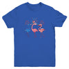 Flamingo American Flag Shadow The 4th July 2021 Funny Youth Shirt | siriusteestore