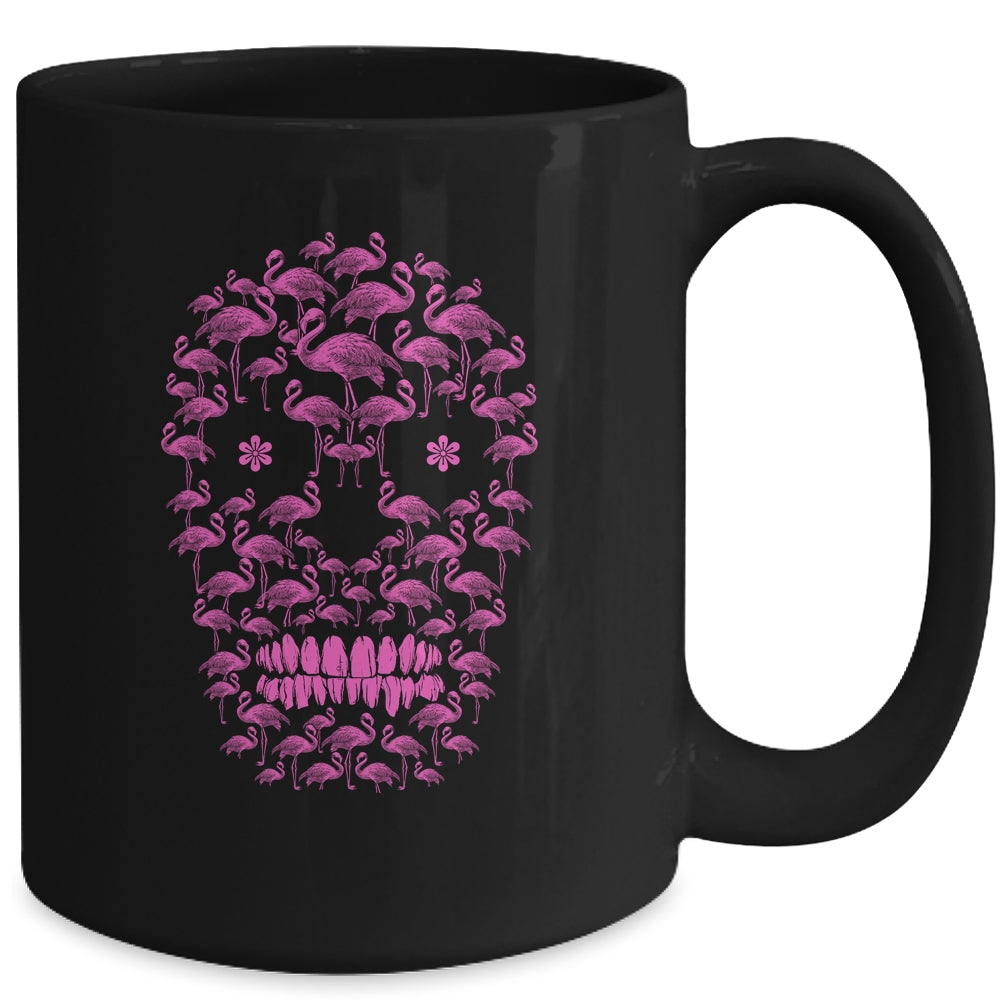 Flamingo Skulls Funny Flamingo Lover Halloween Costume Gifts Mug | siriusteestore