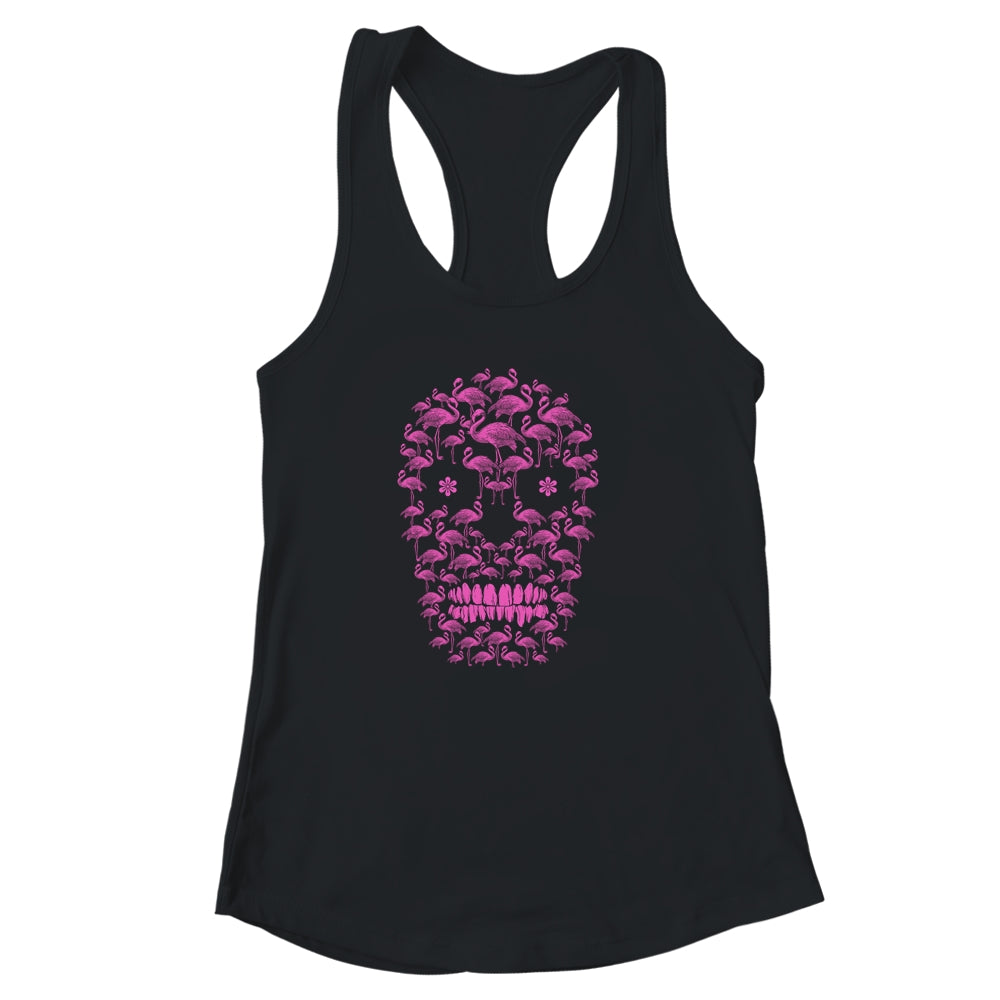 Flamingo Skulls Funny Flamingo Lover Halloween Costume Gifts Shirt & Tank Top | siriusteestore