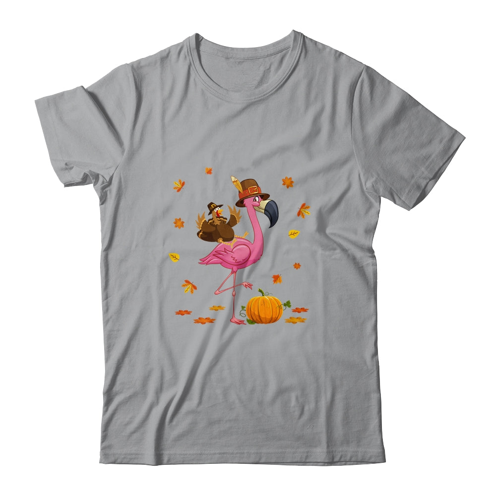Flamingo Thanksgiving Pumpkin Halloween Shirt & Hoodie | siriusteestore