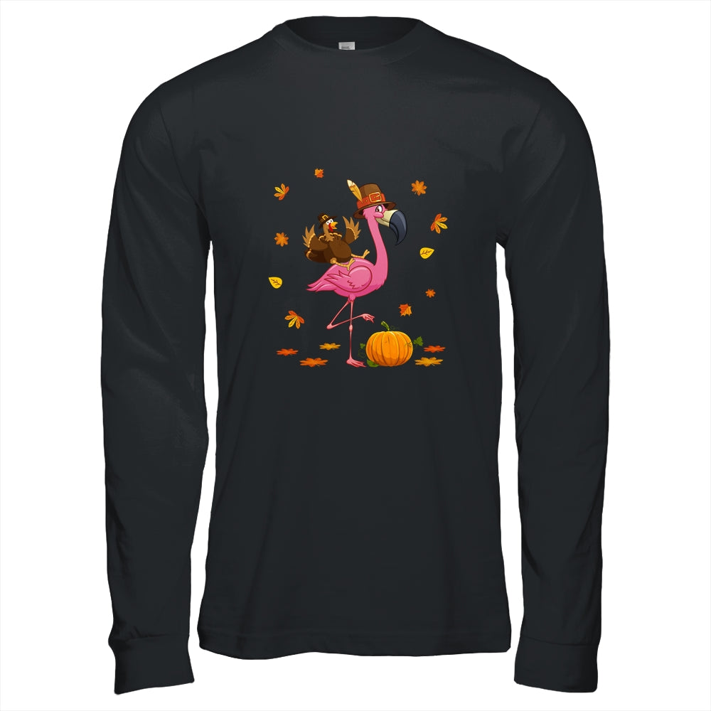 Flamingo Thanksgiving Pumpkin Halloween Shirt & Hoodie | siriusteestore