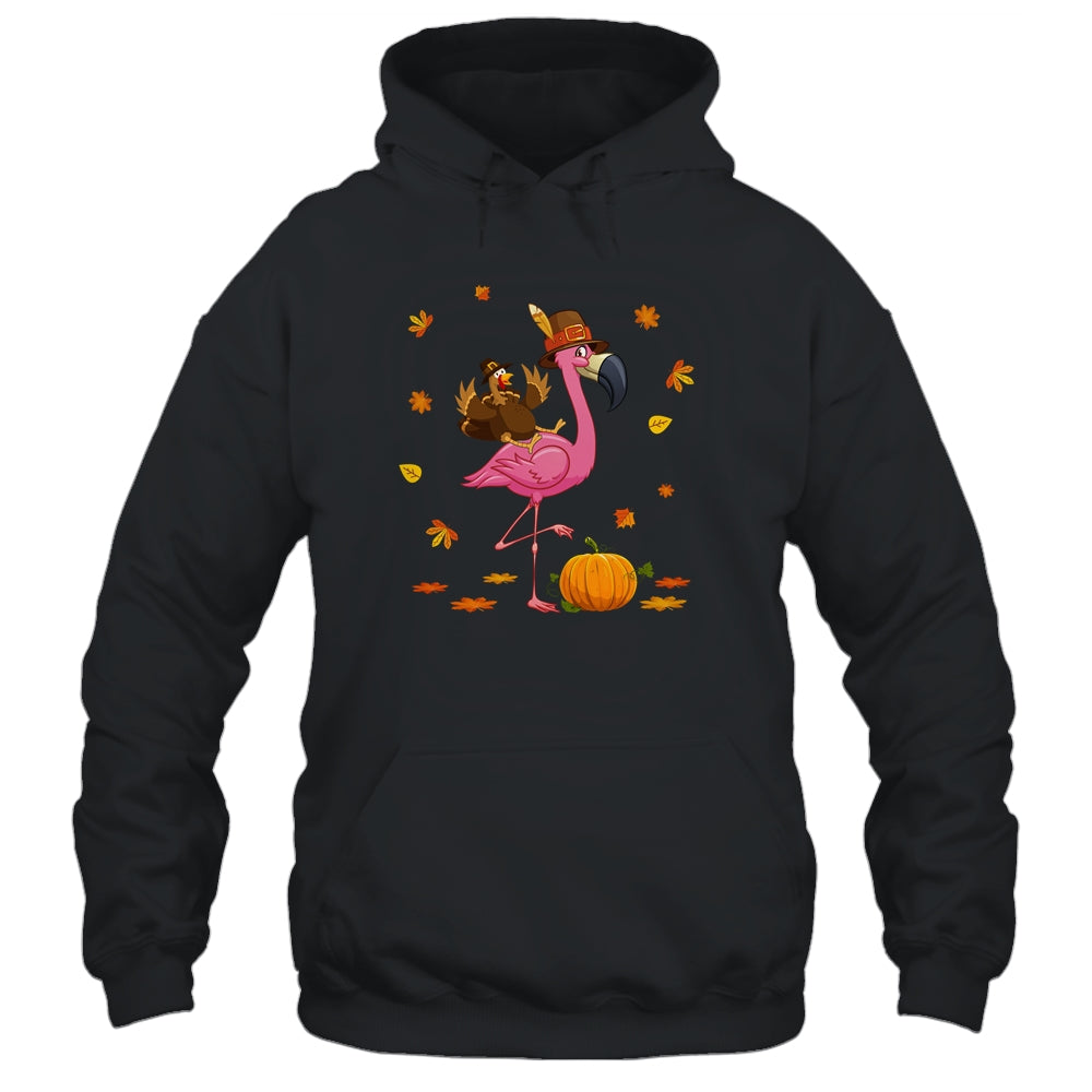 Flamingo Thanksgiving Pumpkin Halloween Shirt & Hoodie | siriusteestore