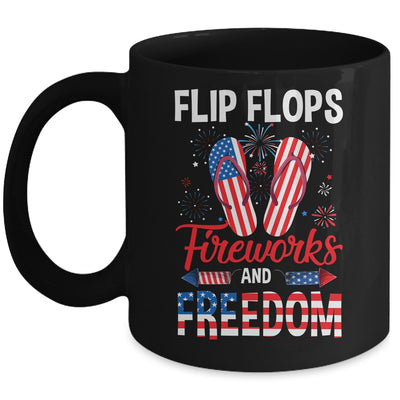 Flip Flop Fireworks And Freedom Independence Day July of 4th Mug | siriusteestore