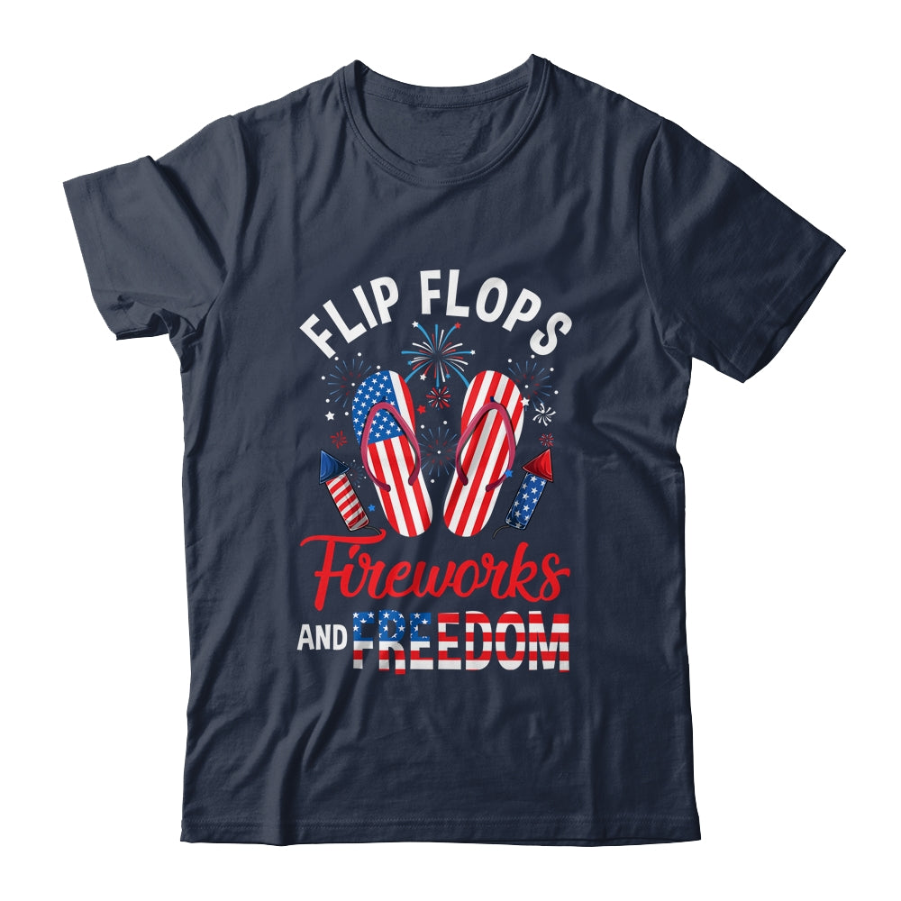 Flip Flops Fireworks And Freedom 4th Of July  Independence Shirt & Tank Top | siriusteestore