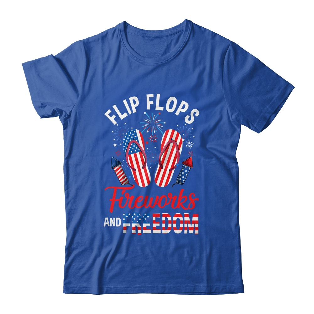 Flip Flops Fireworks And Freedom 4th Of July  Independence Shirt & Tank Top | siriusteestore