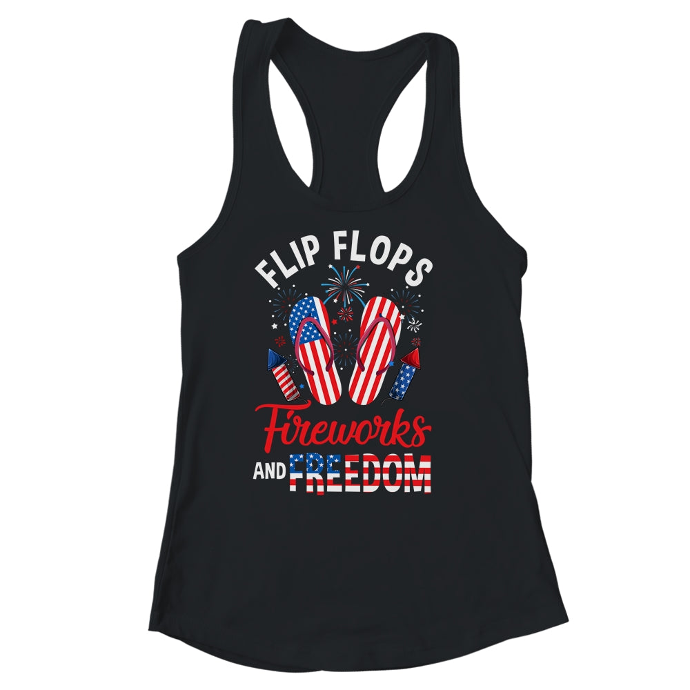 Flip Flops Fireworks And Freedom 4th Of July  Independence Shirt & Tank Top | siriusteestore
