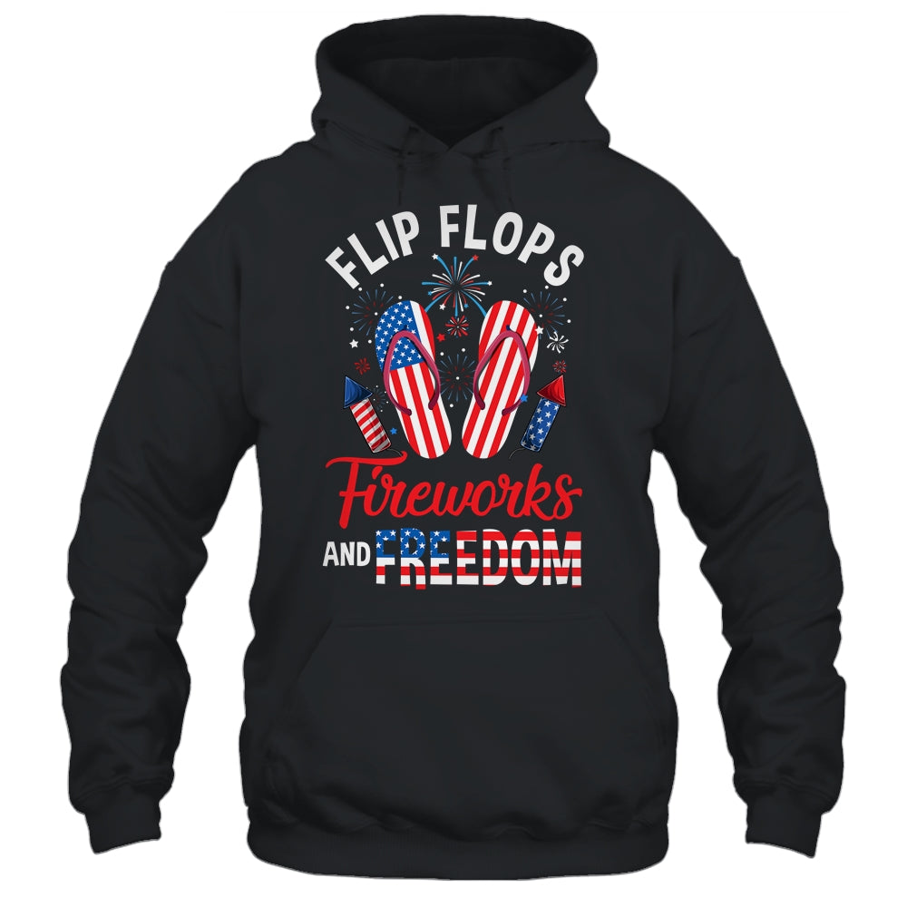 Flip Flops Fireworks And Freedom 4th Of July  Independence Shirt & Tank Top | siriusteestore