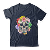 Floral Sugar Skull Day Of The Dead Dia De Muertos Women Shirt & Hoodie | siriusteestore