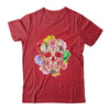 Floral Sugar Skull Day Of The Dead Dia De Muertos Women Shirt & Hoodie | siriusteestore