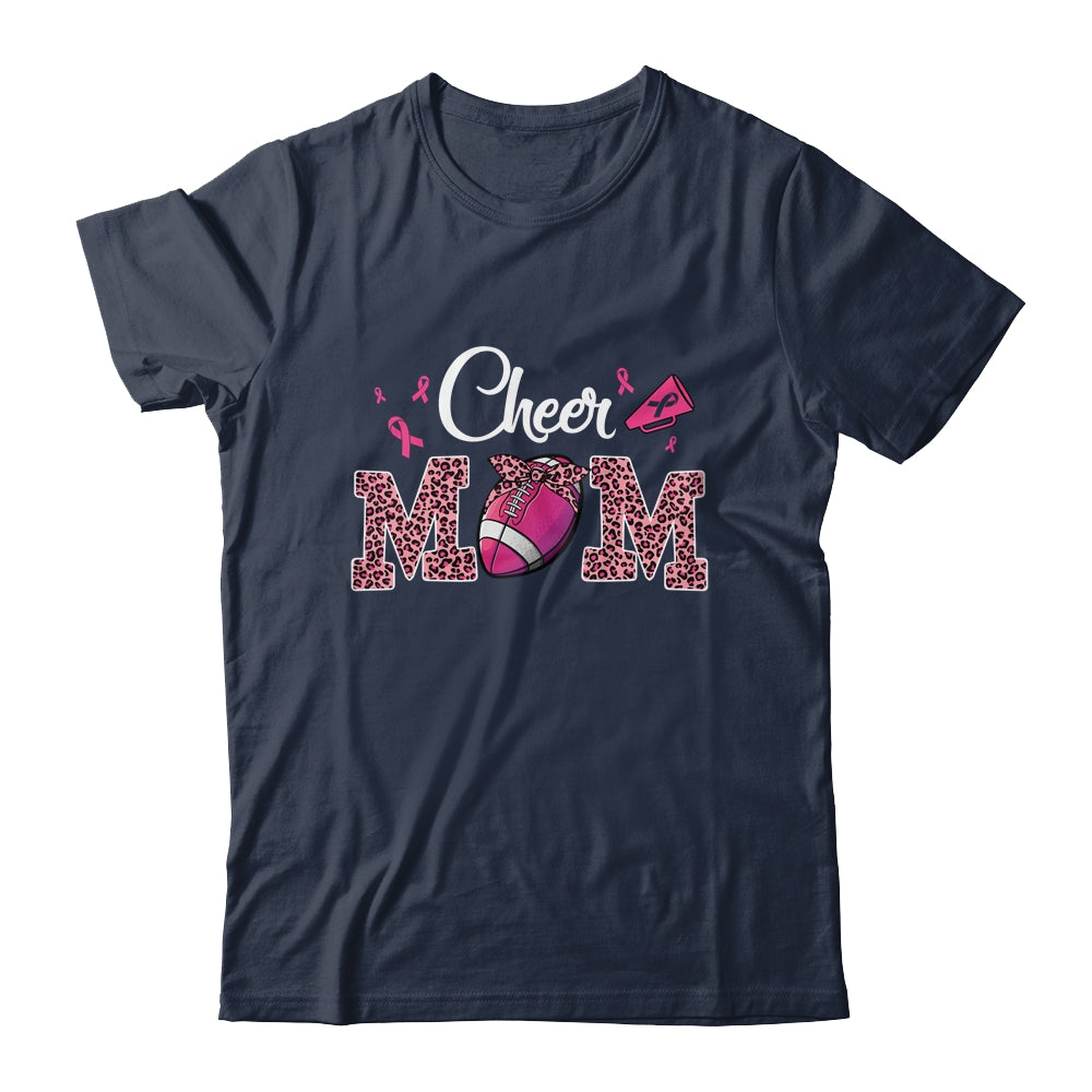 Football Cheer Mom Pink Leopard Breast Cancer Awareness Shirt & Hoodie | siriusteestore