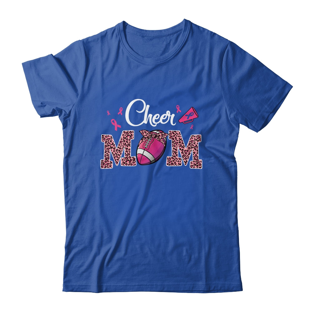 Football Cheer Mom Pink Leopard Breast Cancer Awareness Shirt & Hoodie | siriusteestore