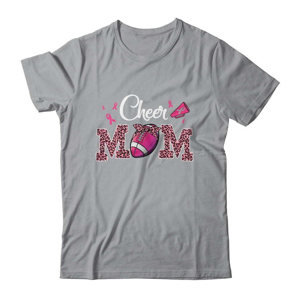 Football Cheer Mom Pink Leopard Breast Cancer Awareness Shirt & Hoodie | siriusteestore