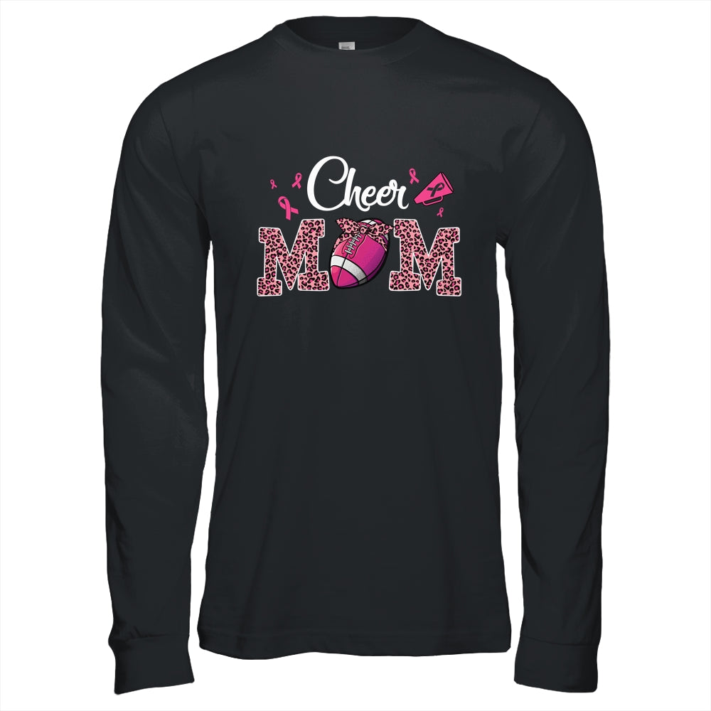 Football Cheer Mom Pink Leopard Breast Cancer Awareness Shirt & Hoodie | siriusteestore