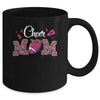 Football Cheer Mom Pink Leopard Breast Cancer Awareness Mug | siriusteestore