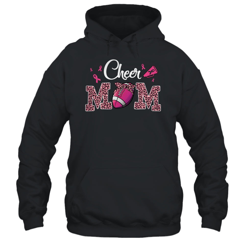 Football Cheer Mom Pink Leopard Breast Cancer Awareness Shirt & Hoodie | siriusteestore